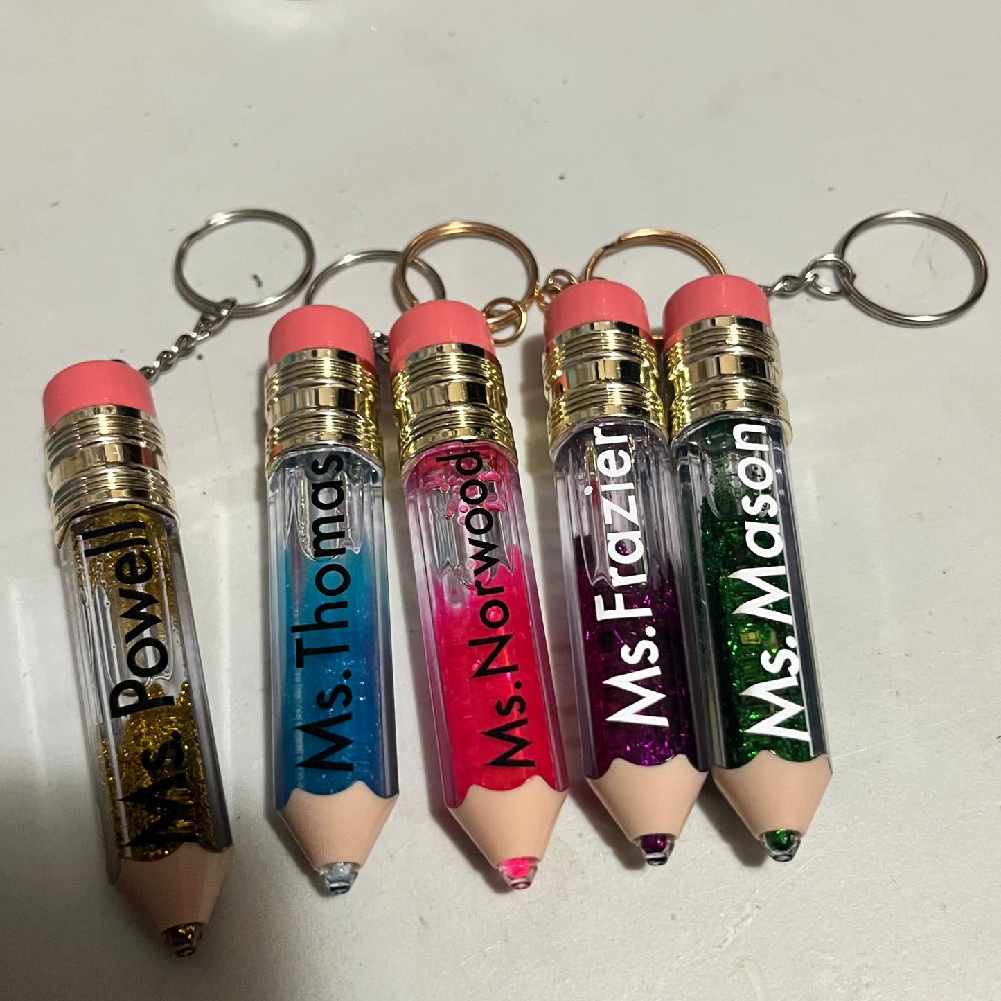 Pencil keychain