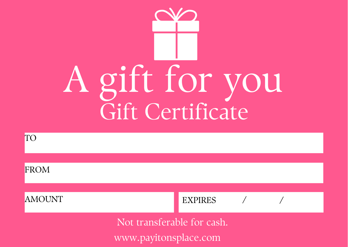 Payitons Place Gift Cards