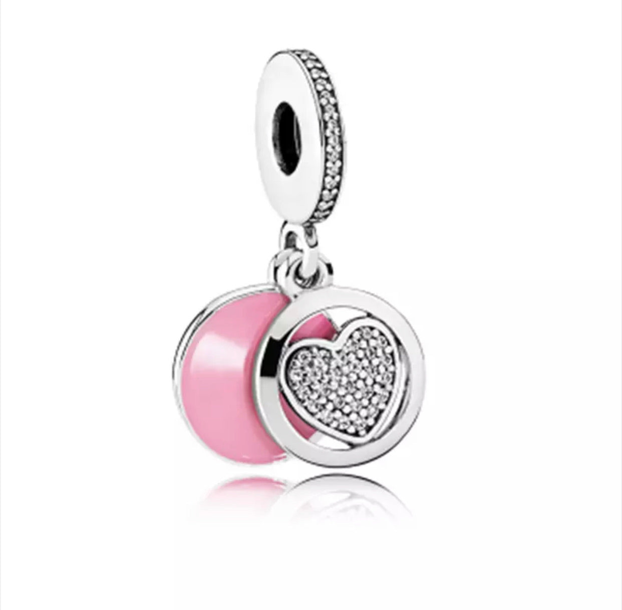 HEART & CIRCLE CHARM